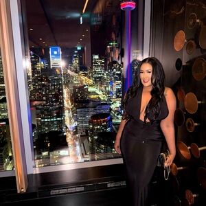 PrettyLittleThing Black Backless Dress